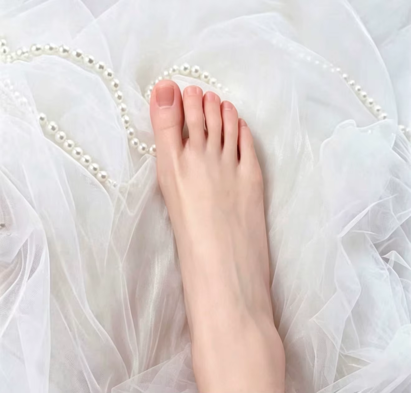 Modèle de pied en silicone complet, taille 38,5, pour présentation en direct de pieds magnifiques, m