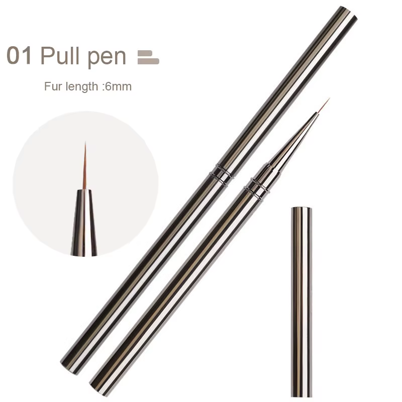Pinceaux de revêtement pour Nail Art, dessin à rayures, lignes allongées, peinture 6/9/12/15/18mm, o