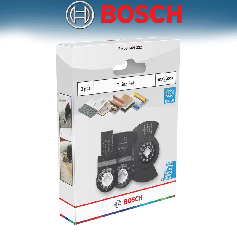 Ensemble de base BOSCH pour outils multifonctions, accessoire professionnel pour coupeurs multiples,