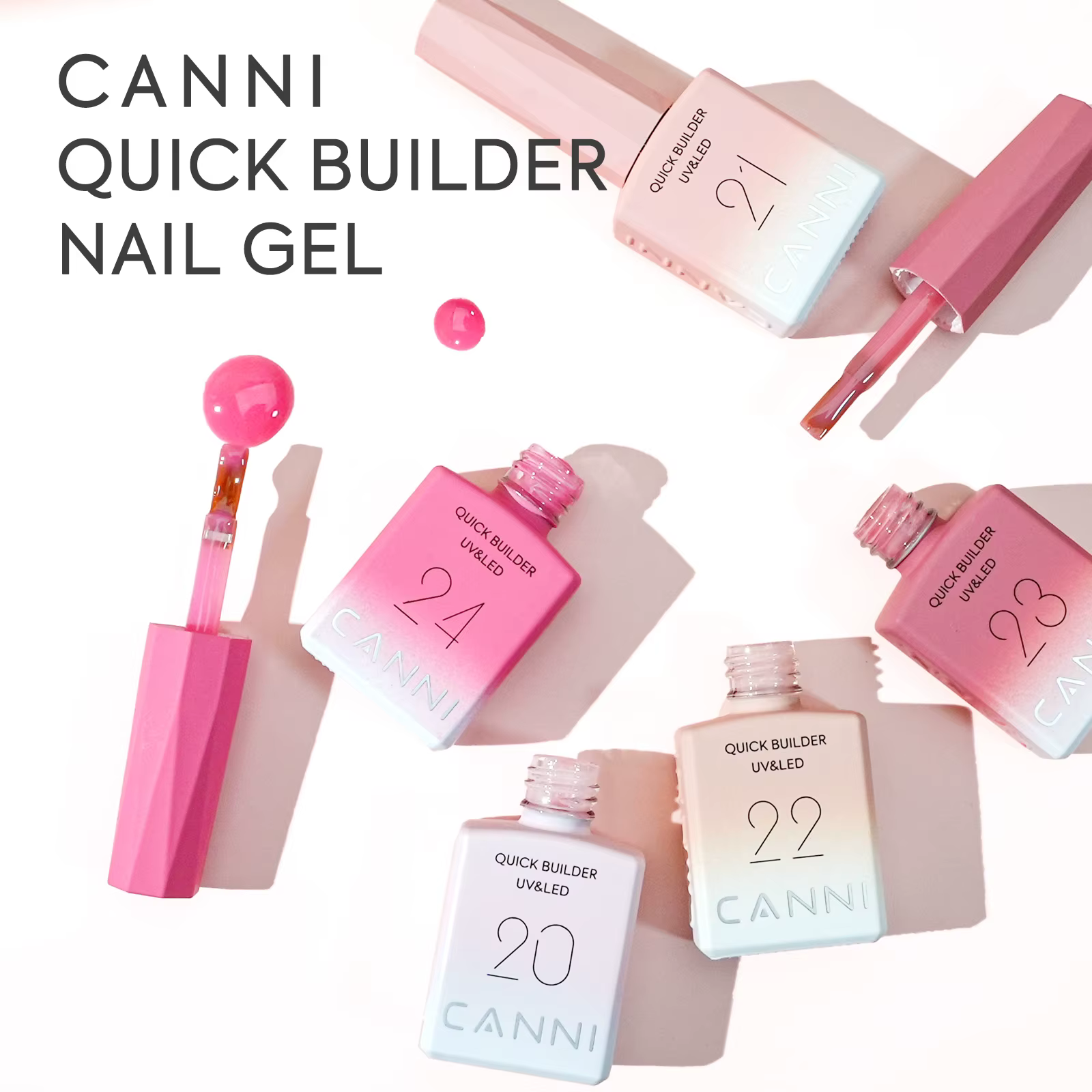 CANNI vernis à ongles HEMA/TPO Extension gratuite Gel UV constructeur Gel à ongles en bouteille Base