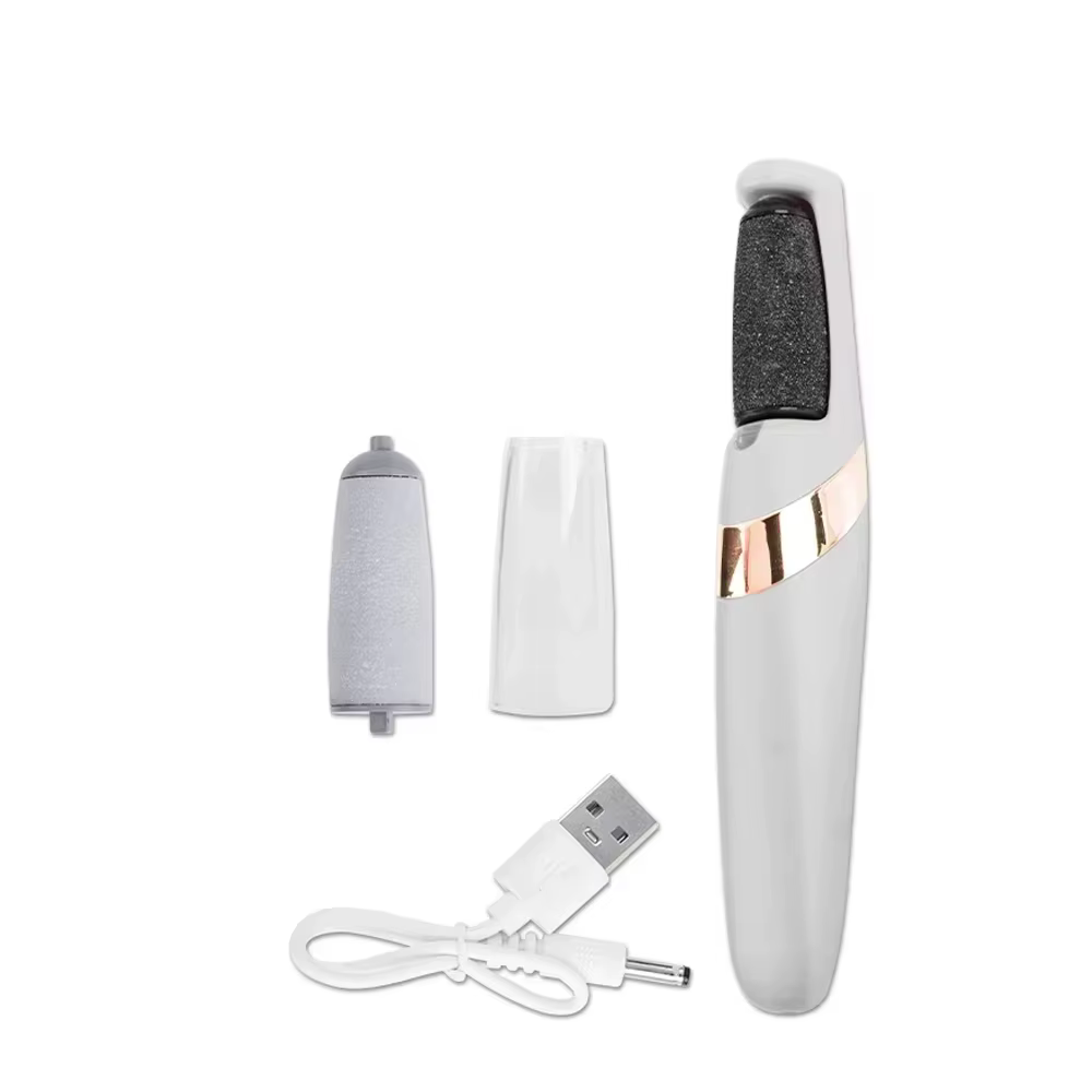Lime à callus électrique rechargeable sans fil, lime à pieds pour éliminer la peau sèche et rugueuse