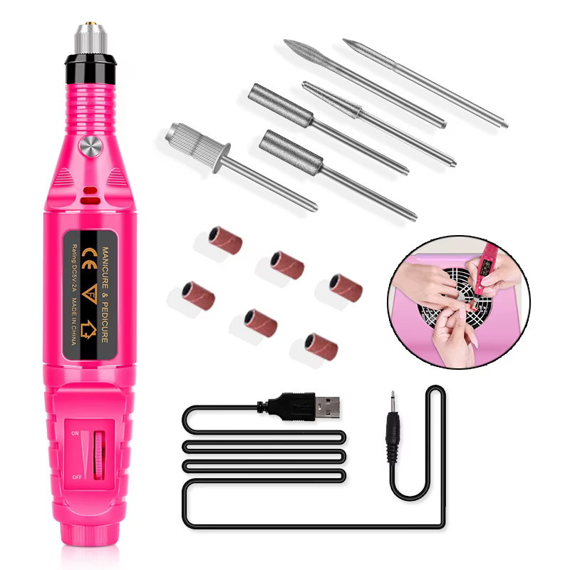 Ponceuse à ongles électrique professionnelle, machine à percer les ongles, équipement de meulage, fr