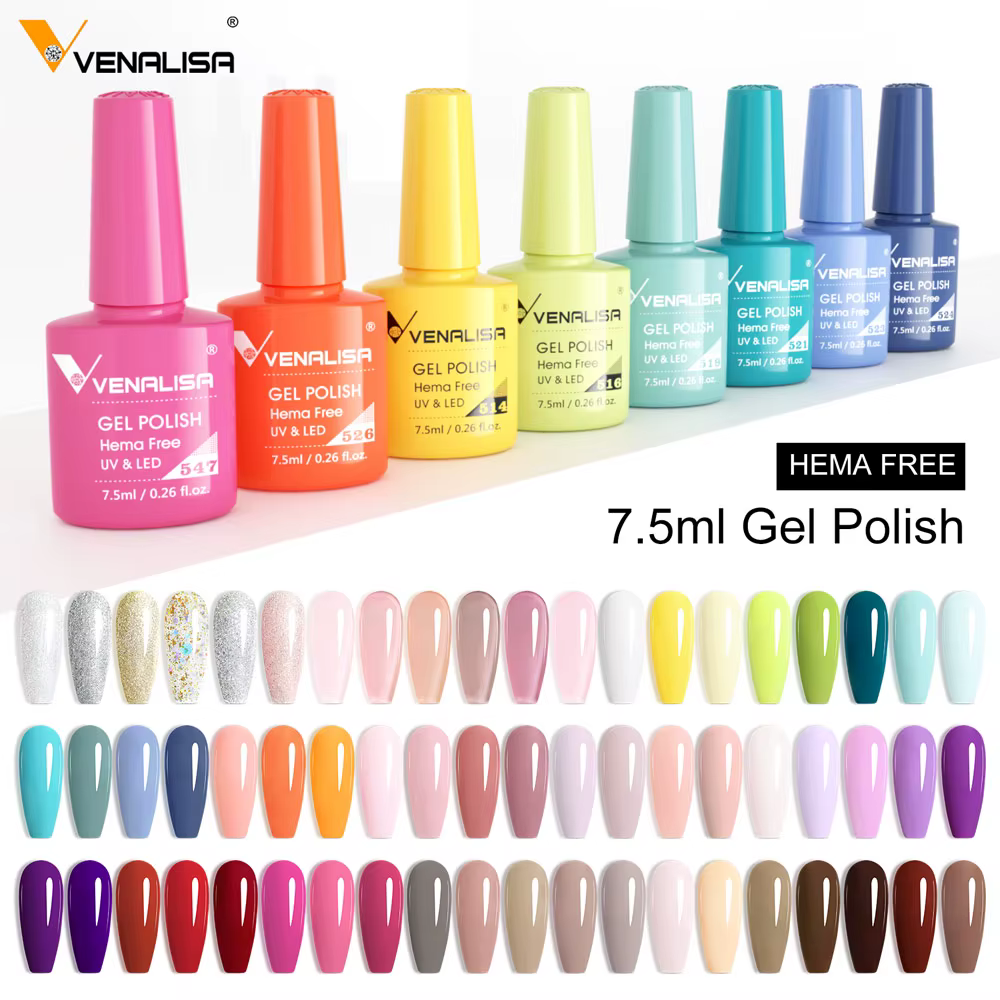 Venalisa VIP5 vernis à ongles HEMA/TPO gratuit couverture complète belle Semi permanente tremper UV