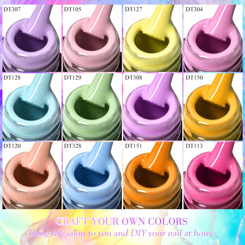 Verhéritage à Ongles en Gel UV LED de 7ml, 140 Couleurs, Semi-Continu, Nail Art, Manucure, Soak Off,