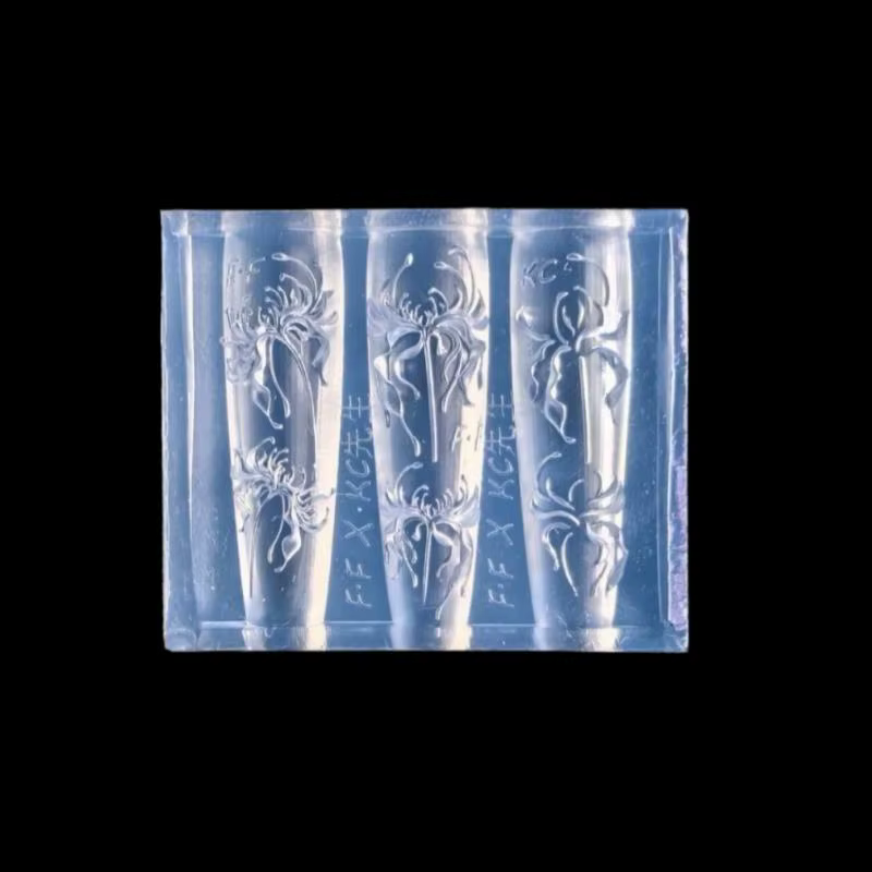 1 pièce Moule en silicone 3D pour nail art, motif fleur de Lycoris Radiata, motifs floraux de lys ro
