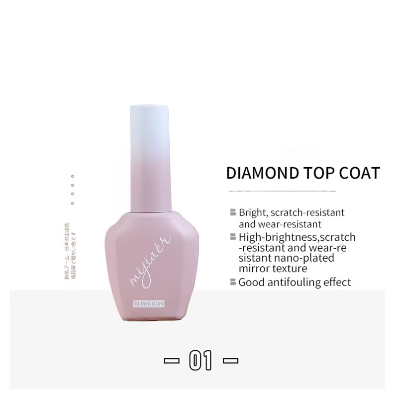 Eleanos-Verhéritage à ongles en gel UV, couche de base et de finition, sans essuyage, longue durée, 