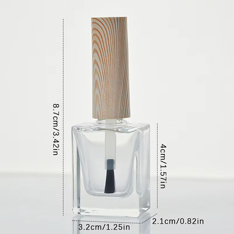 Bouteille de vernis à ongles africain, 10ml, HI Wood, Mars Cap, contenant avec couvercle, pinceau, m