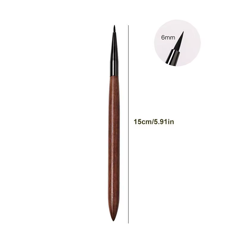 Professionnel bois de santal colle à ongles photothérapie brosse UV Gel peinture stylo Nail Art Line