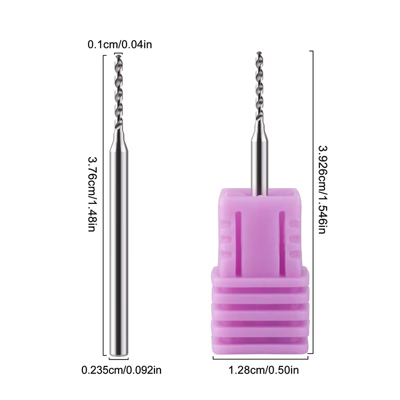 Tête de meulage de Perforation pour Nail Art, forets à ongles en acier au tungstène, bricolage de St