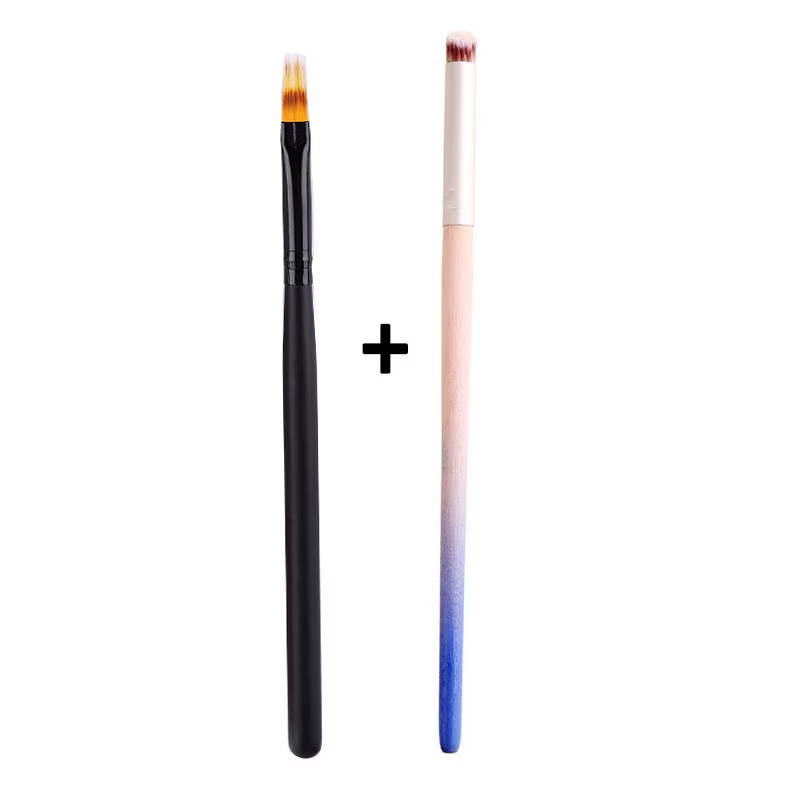 Brosse à ongles en dentelle, Design ombré, stylo dégradé en acrylique, bricolage, peinture sur Gel U