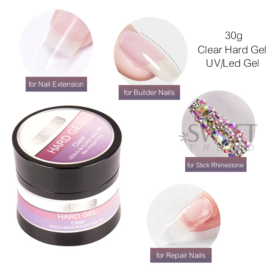 30g renforcer la colle à ongles Gel UV doigt constructeur outils tremper modèle Gel dur épais sans e