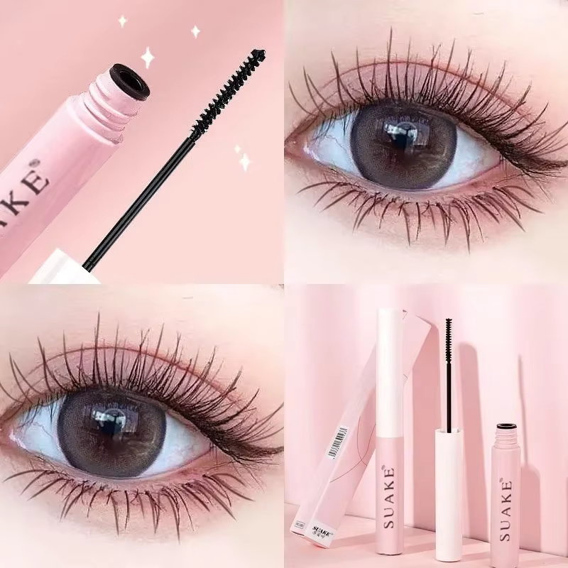 Mascara mat en Fiber de soie, brosse Ultra-fine, allonge les cils, imperméable, séchage rapide, marr