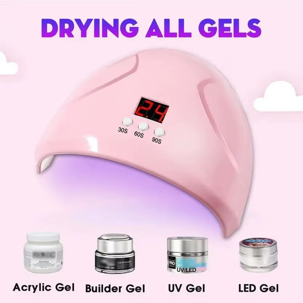 Machine de photothérapie des ongles USB lampe à ongles 12 LED UV polymérisation de la lumière 36W ve