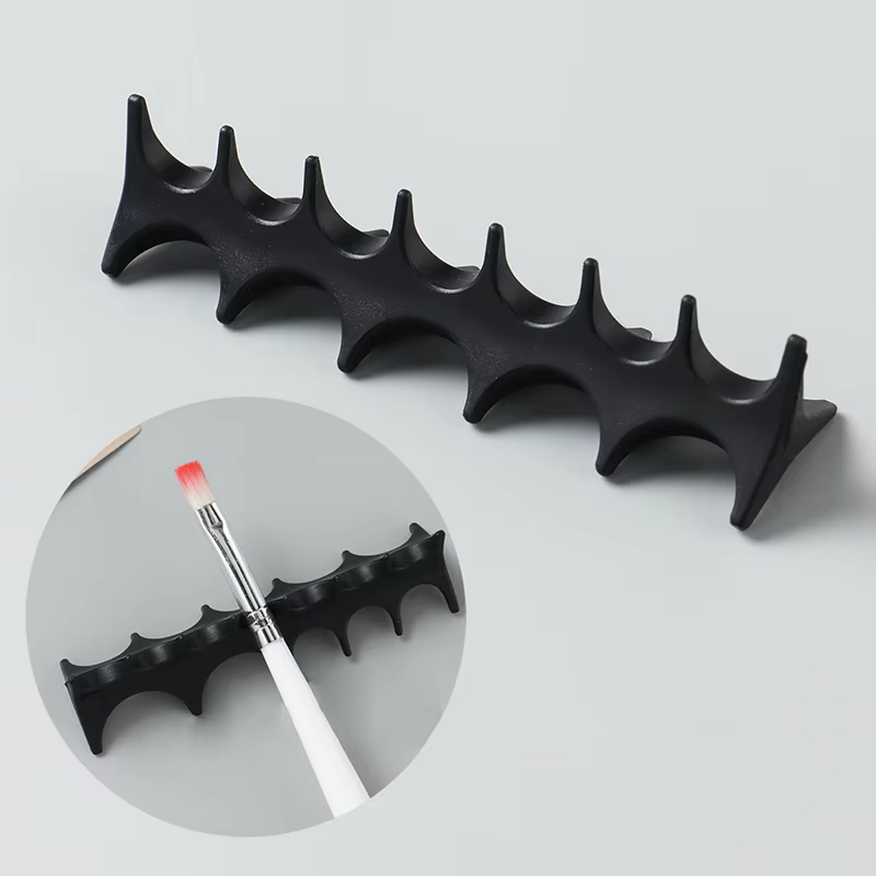 Porte-brosse à ongles en Silicone, 5 grilles, support en arête de poisson souple, porte-stylo de Sal