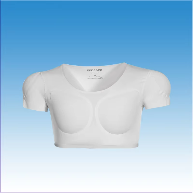 3D faux Muscle T-Shirt homme Cosplay bras poitrine sous-vêtements fête corps Shaper Invisible coussi