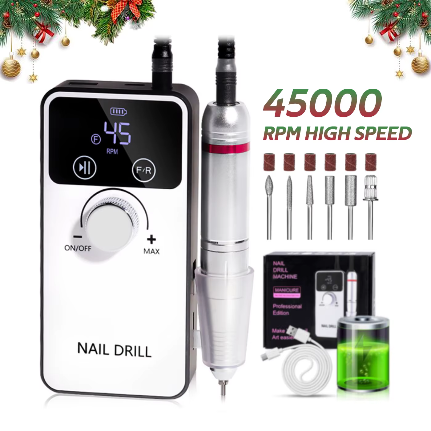Machine à ongles DianaBeauty 45000RPM, polisseuse à ongles portable, ponceuse à gel, tour à ongles é