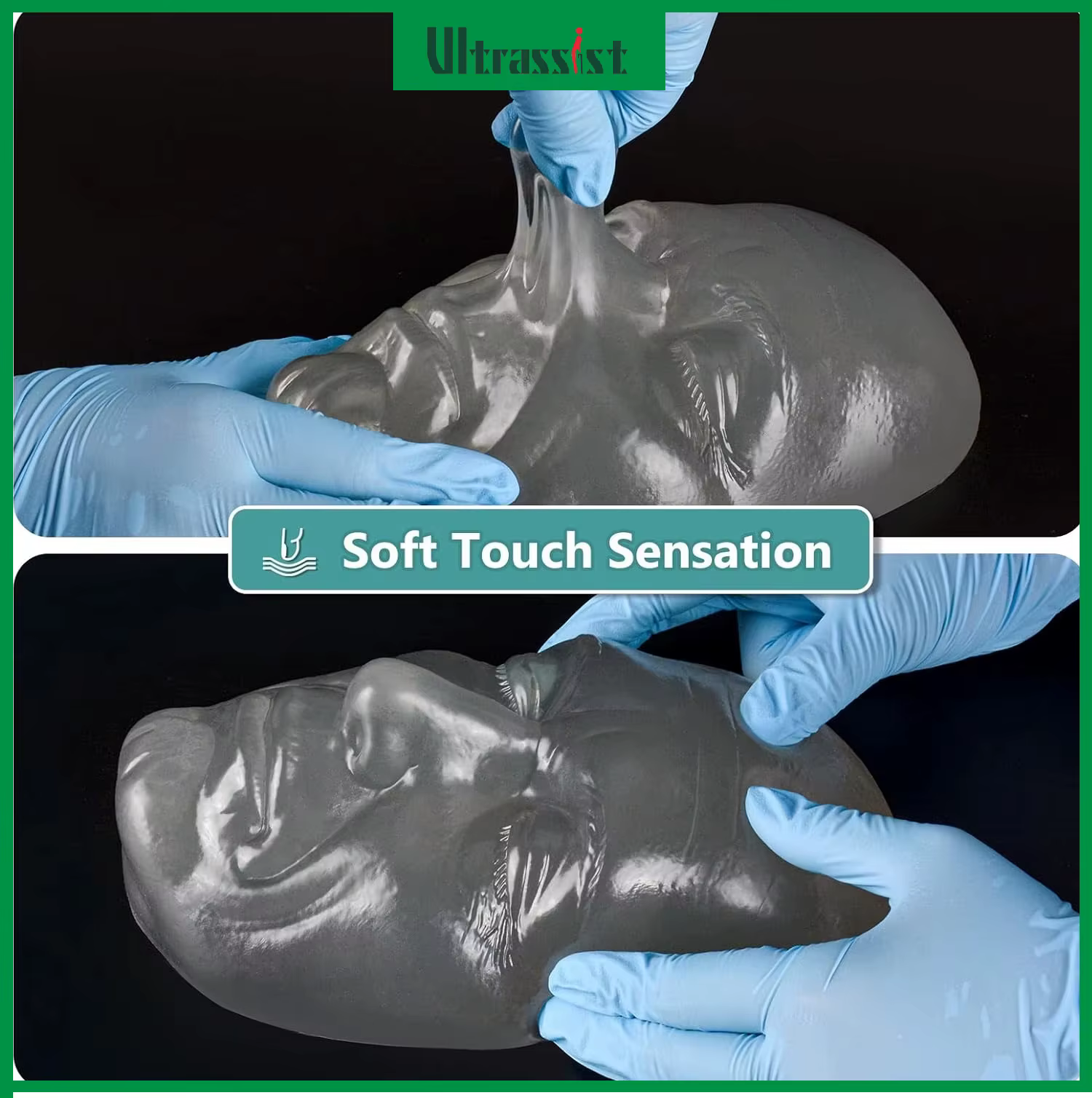 Modèle de tête Ultrassist pour injection faciale et lifting par fils, modèle d'entraînement à l'inje