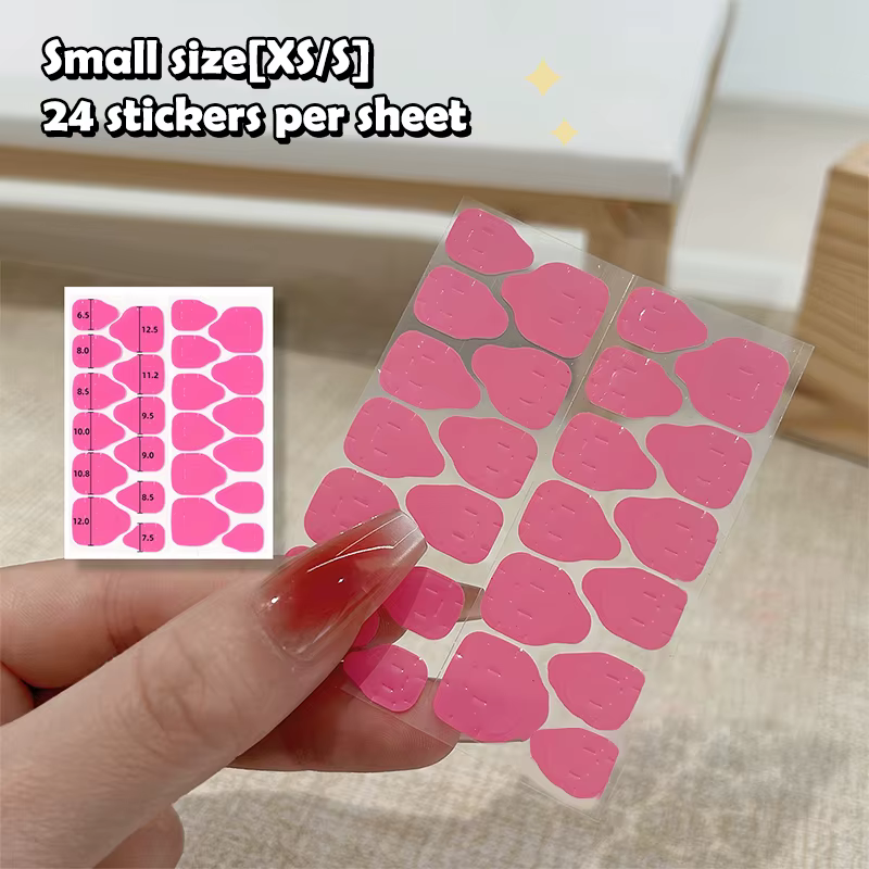 Autocollants double face réutilisables, colle transparente pour ongles, adhésif pour faux ongles, ac