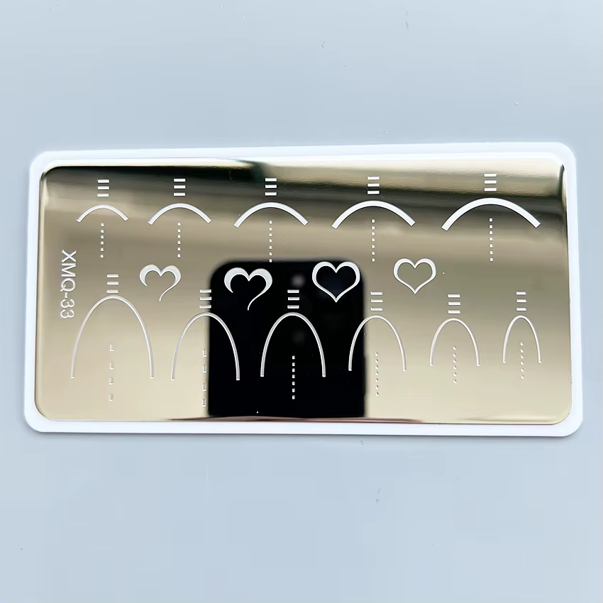 XMQ Nail Art Plaque d'estampage Designs français