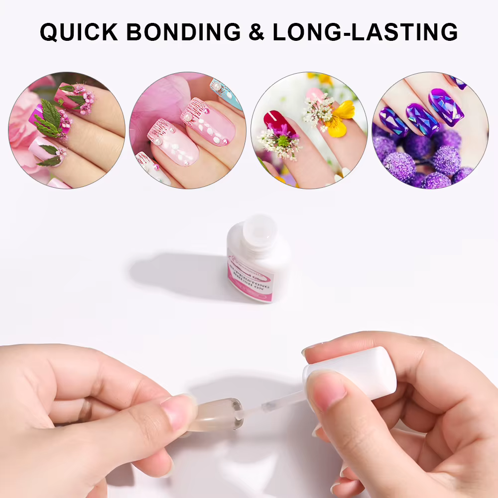 Brosse à ongles en acrylique, 10 g/bouteille, pour pointes d'ongles, colle adhésive longue durée, Su