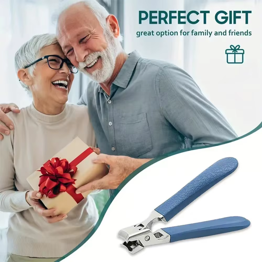 Ensemble Professionnel de Coupe-Ongles en Acier Inoxydable pour Ongles Épais, Coupeur Aiguisé Anti-É