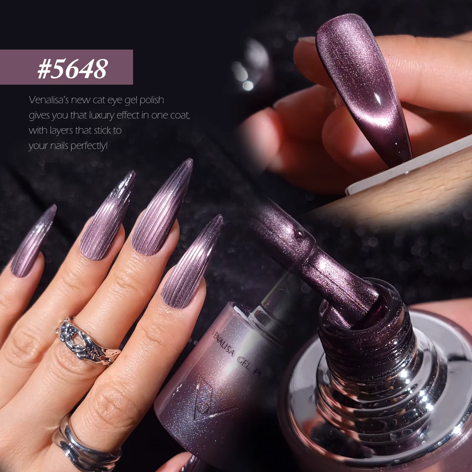 10 ml * 1 pc Venalisa vernis à ongles Hema gratuit TPO couleur libre diamant étincelle aimant 10DCat