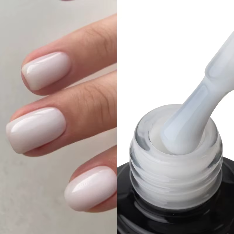 MSHARE lait blanc laiteux Base Gel vernis Camouflage couleur caoutchouc Base ongles couche de base 1