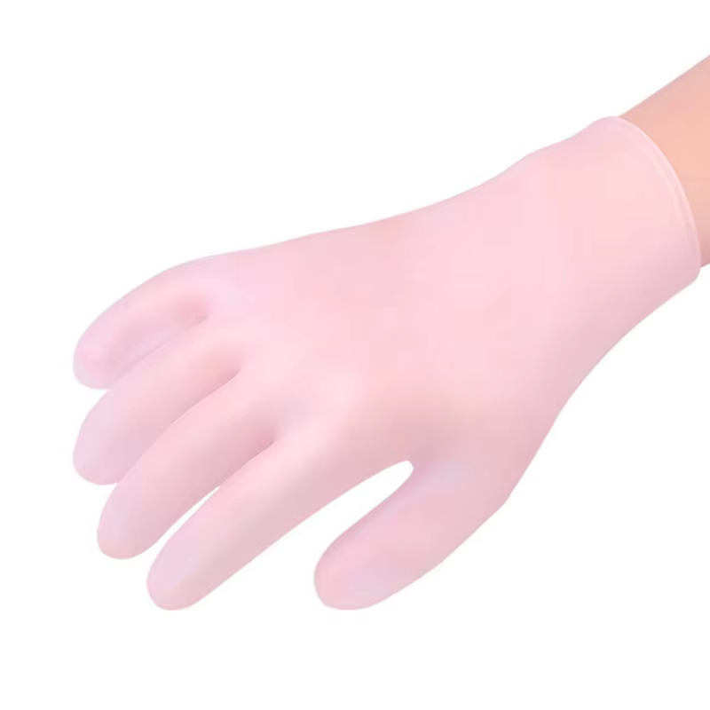 Gants en Silicone hydratants réutilisables, 1 paire, Gel craquelé, soins pour les mains, SPA