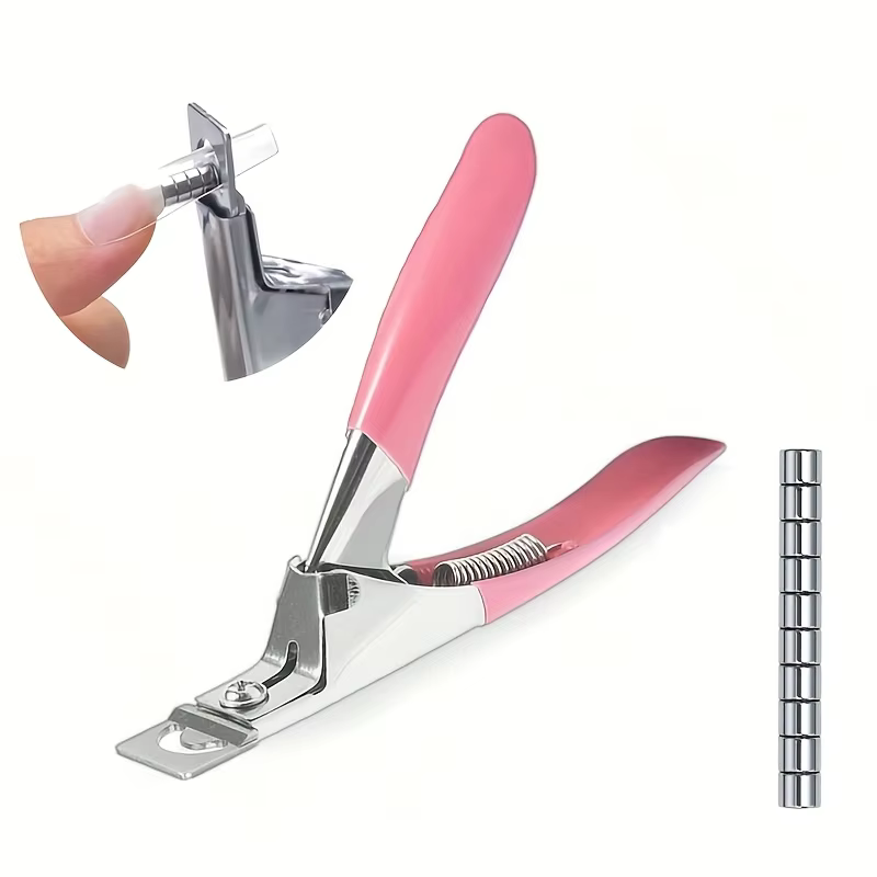 Coupe-ongles en acrylique avec 15 aimants, coupe-ongles longs en Gel acrylique, pointes réglables en