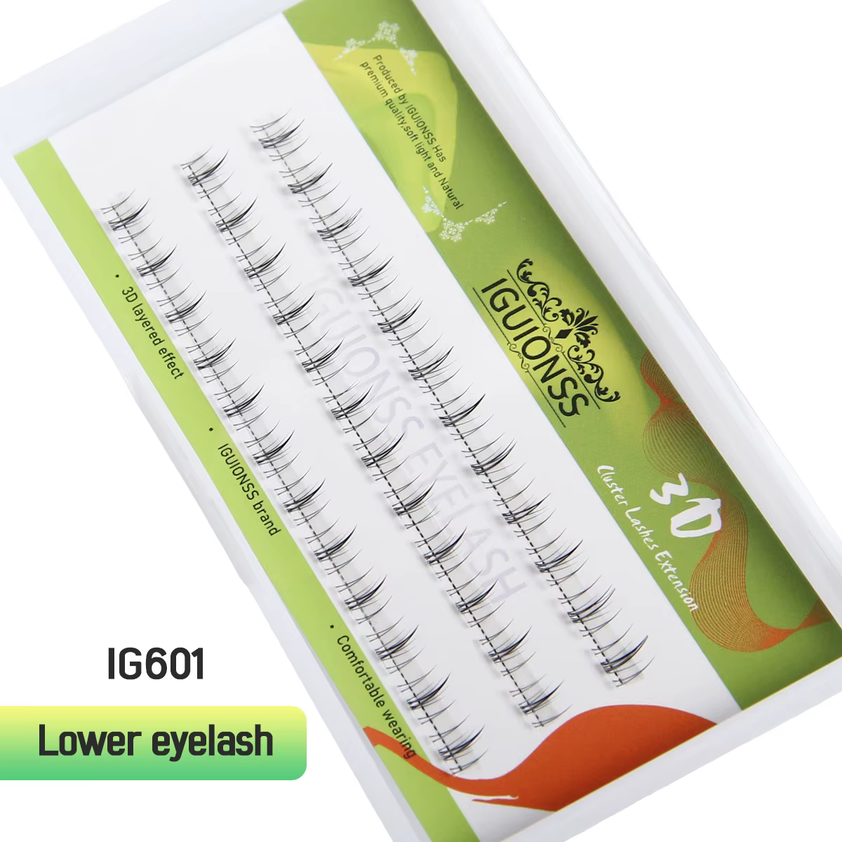 Faux cils inférieurs à tige transparente, pour maquillage effet naturel, doux et nettoyants, 6mm