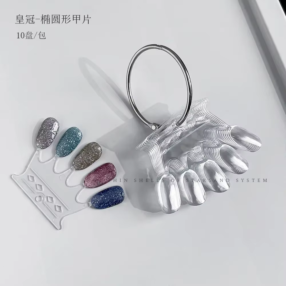 Présentoir de faux ongles en forme d'éventail, carte de présentation, modèle de vernis gel, support 