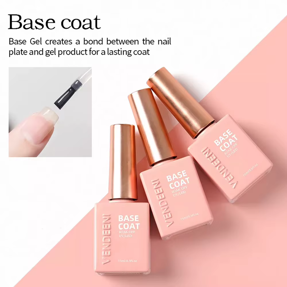 Vendeeni 11 types d'art des ongles Gel fonctionnel couche de finition couche de base russe mat couch
