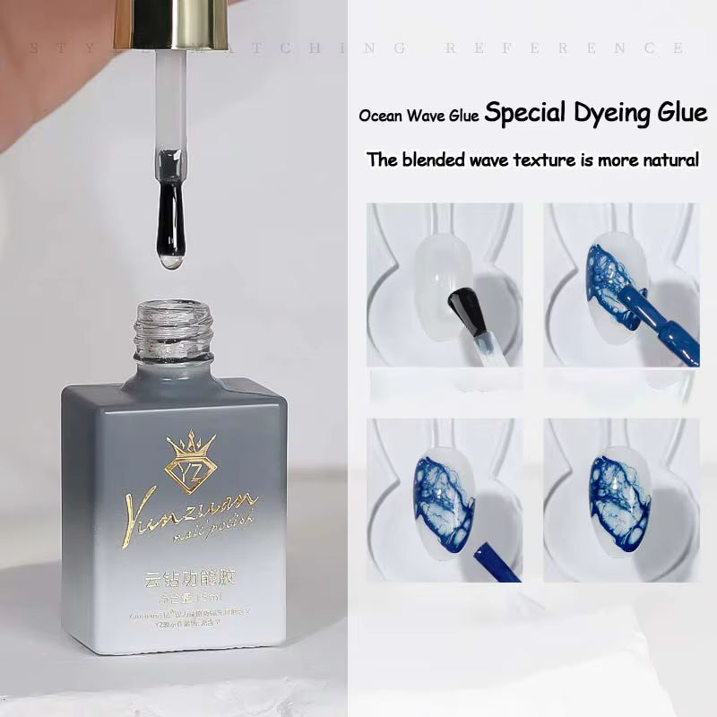 Vernis à ongles Gel liquide floraison vague de mer, tache rapide, trou de bulle, spécial Halo colora