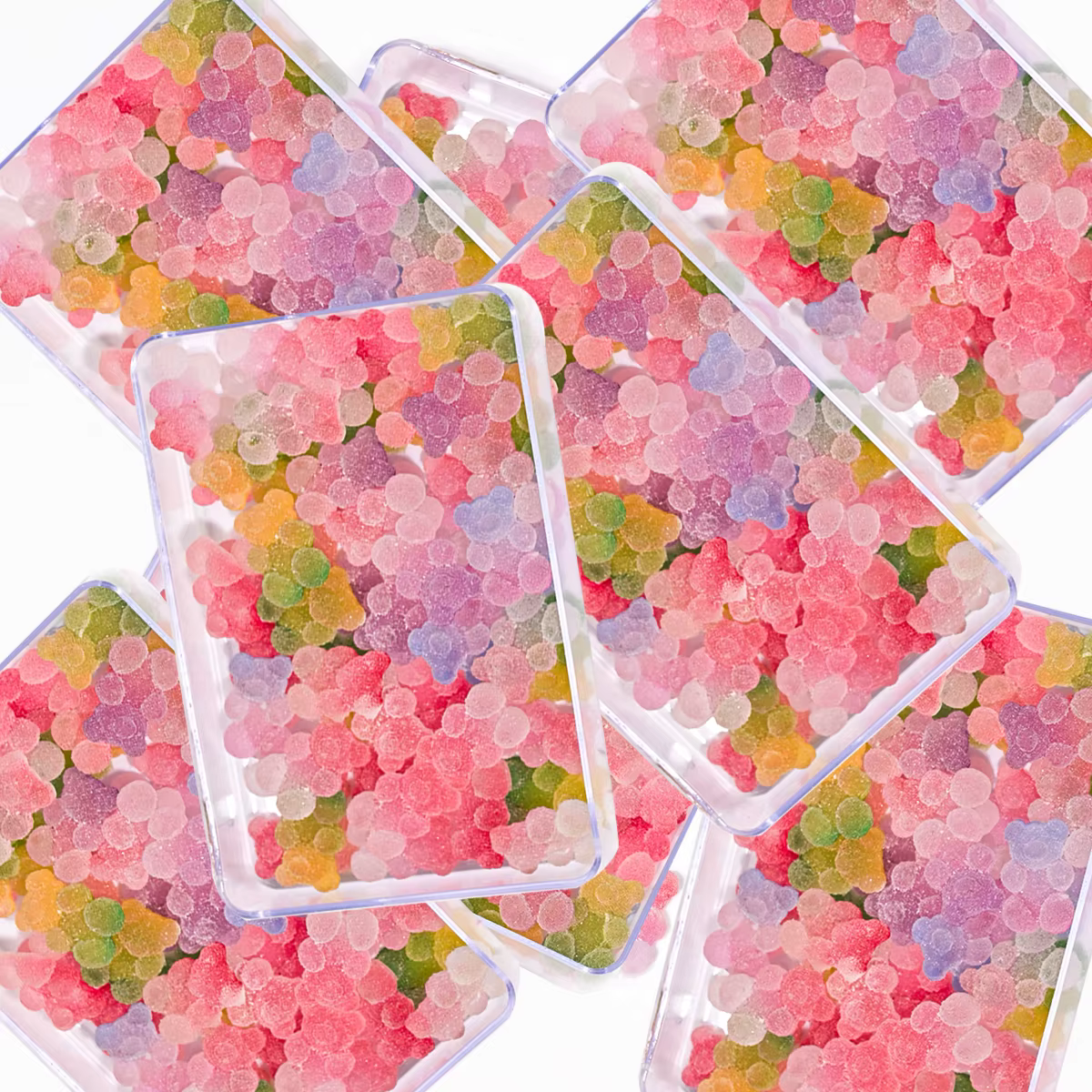 Breloques pour Nail Art, ours gommeux dégradé, Y2K, ours Kawaii, Design en résine, strass, bricolage