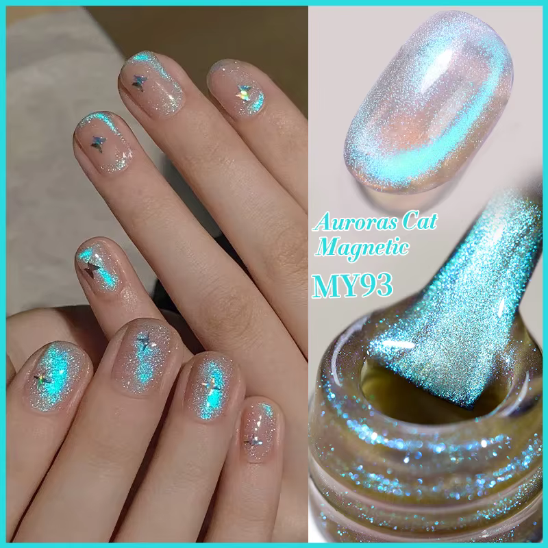 BORN PRETTY 10ml Auroras Cat Gel magnétique larmes d'anges cristal brillant comme un conte de fées t