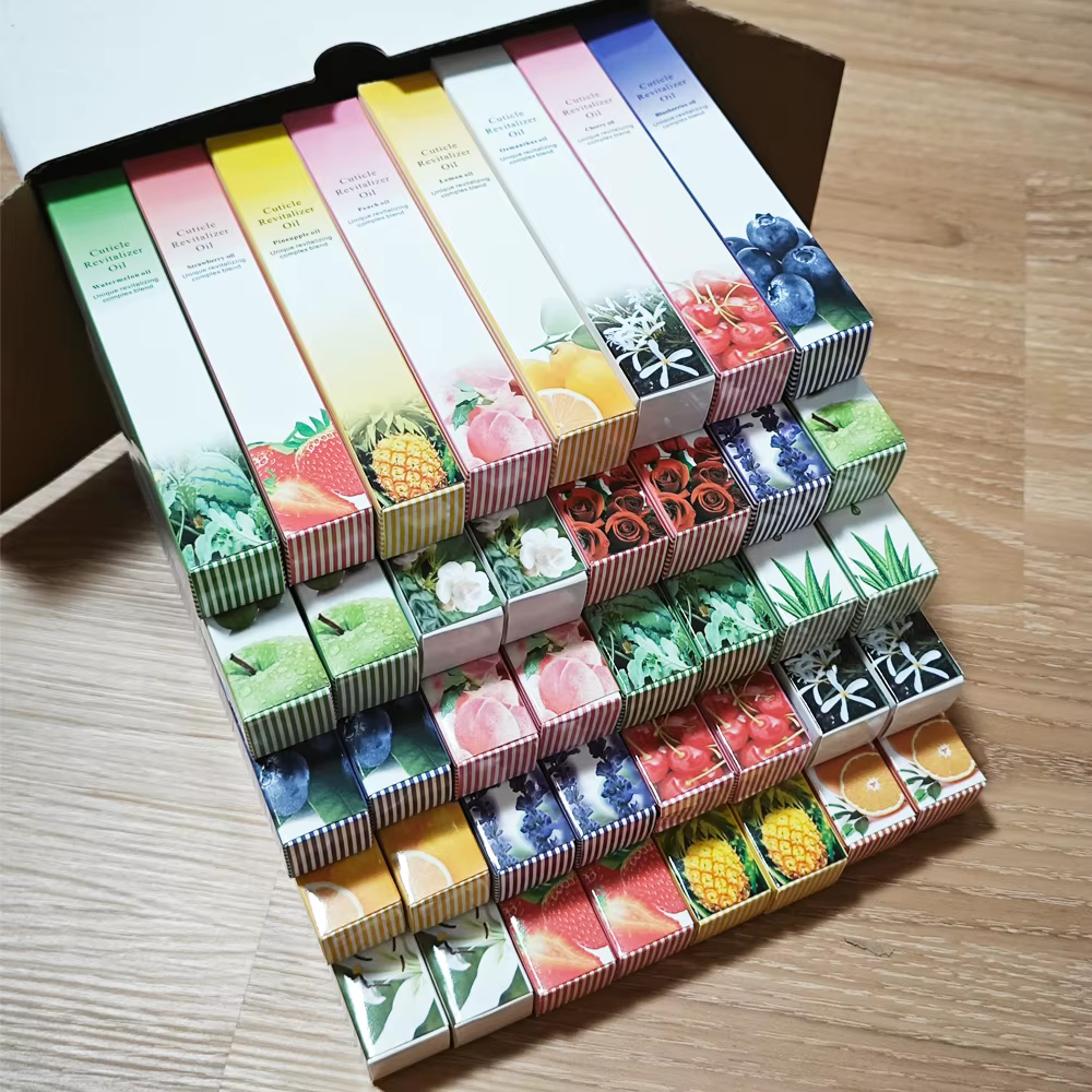 Stylo à huile pour la Nutrition des ongles, 40 pièces, 15 odeurs, traitement des ongles, revitalisan