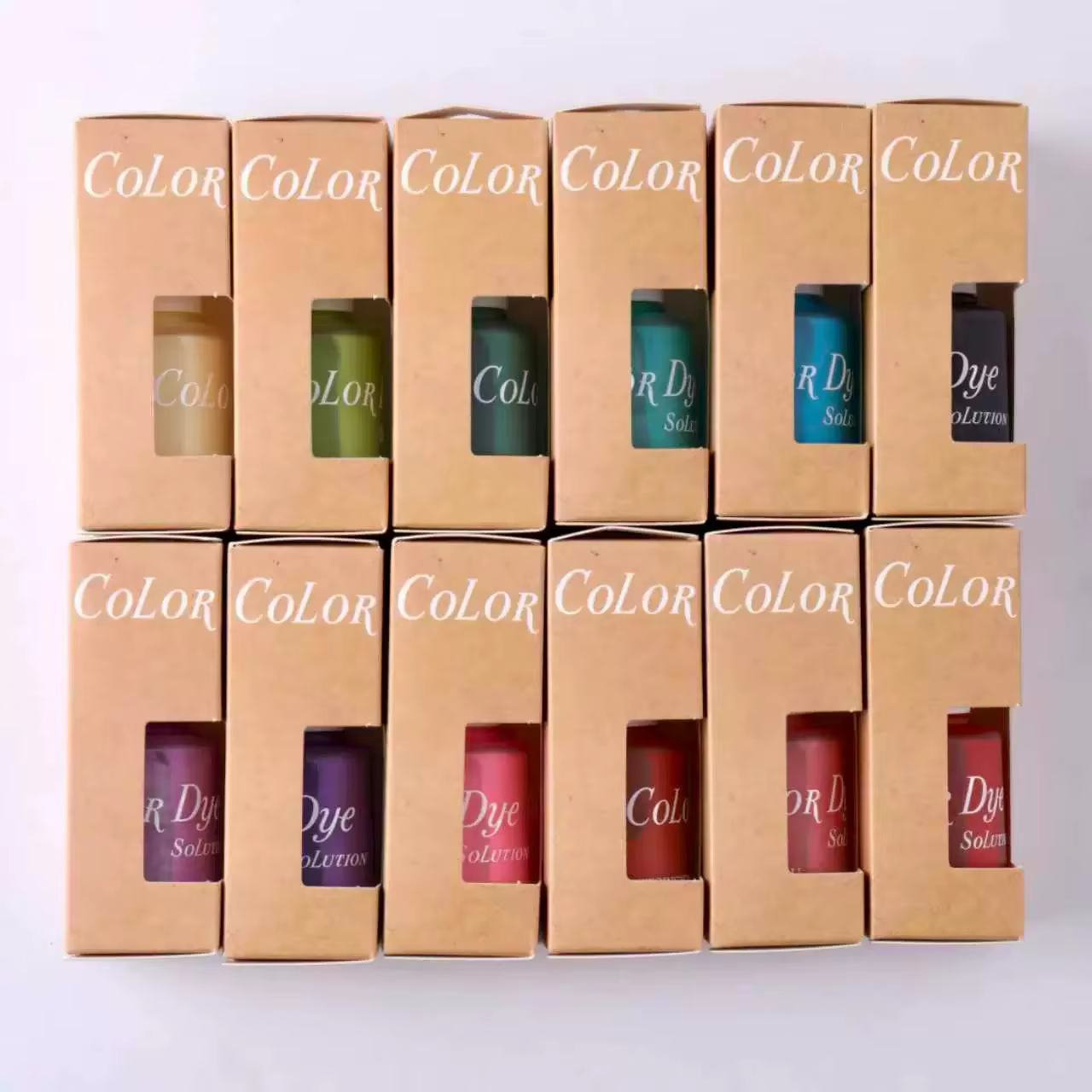 ​ ​ Kit de vernis gel effet nuage aquarelle 12 couleurs/ensemble pour nail art couleur macaron, gel 