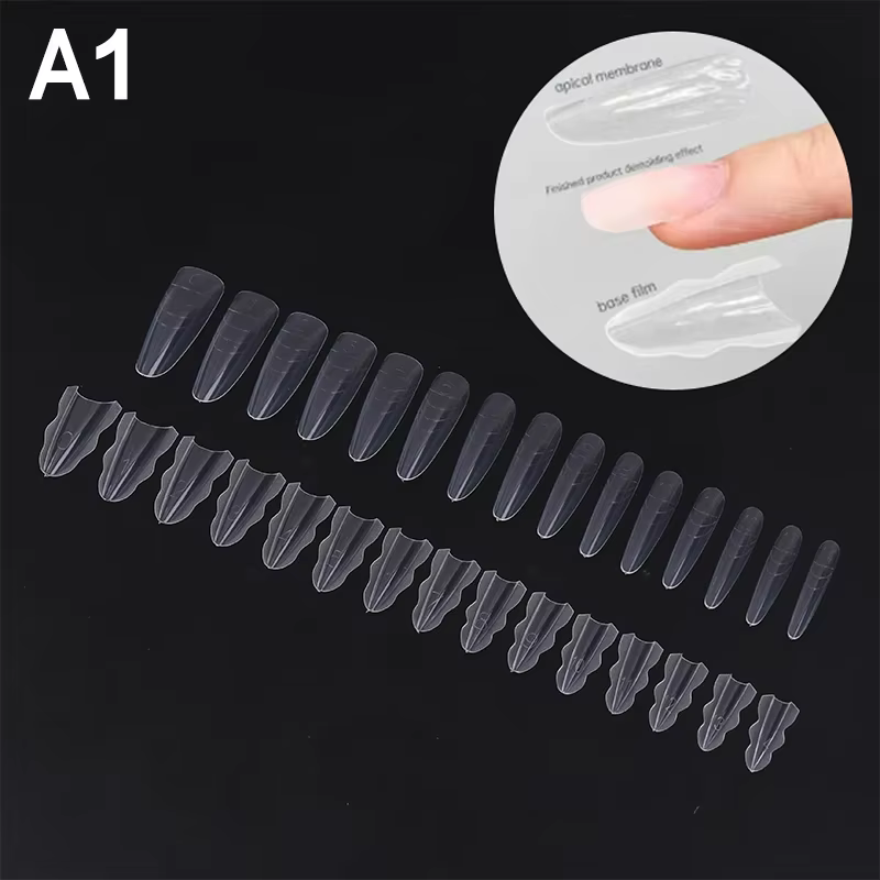 【HBA】60 pièces de formes à ongles pour sandwich, moules à ongles pour une extension rapide des ongle