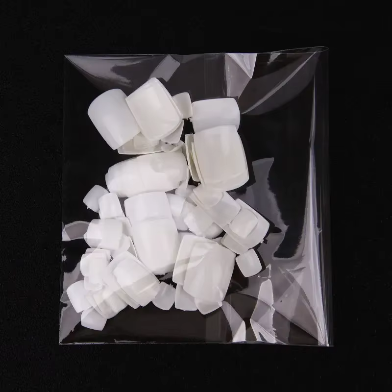 100 pièces faux ongles carrés couverture complète naturel blanc clair artificiel faux ongles acryliq