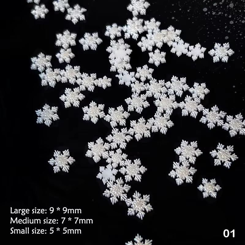 1 boîte de breloques pour ongles, série de noël, dessin animé, paillettes, nœud de père noël, strass