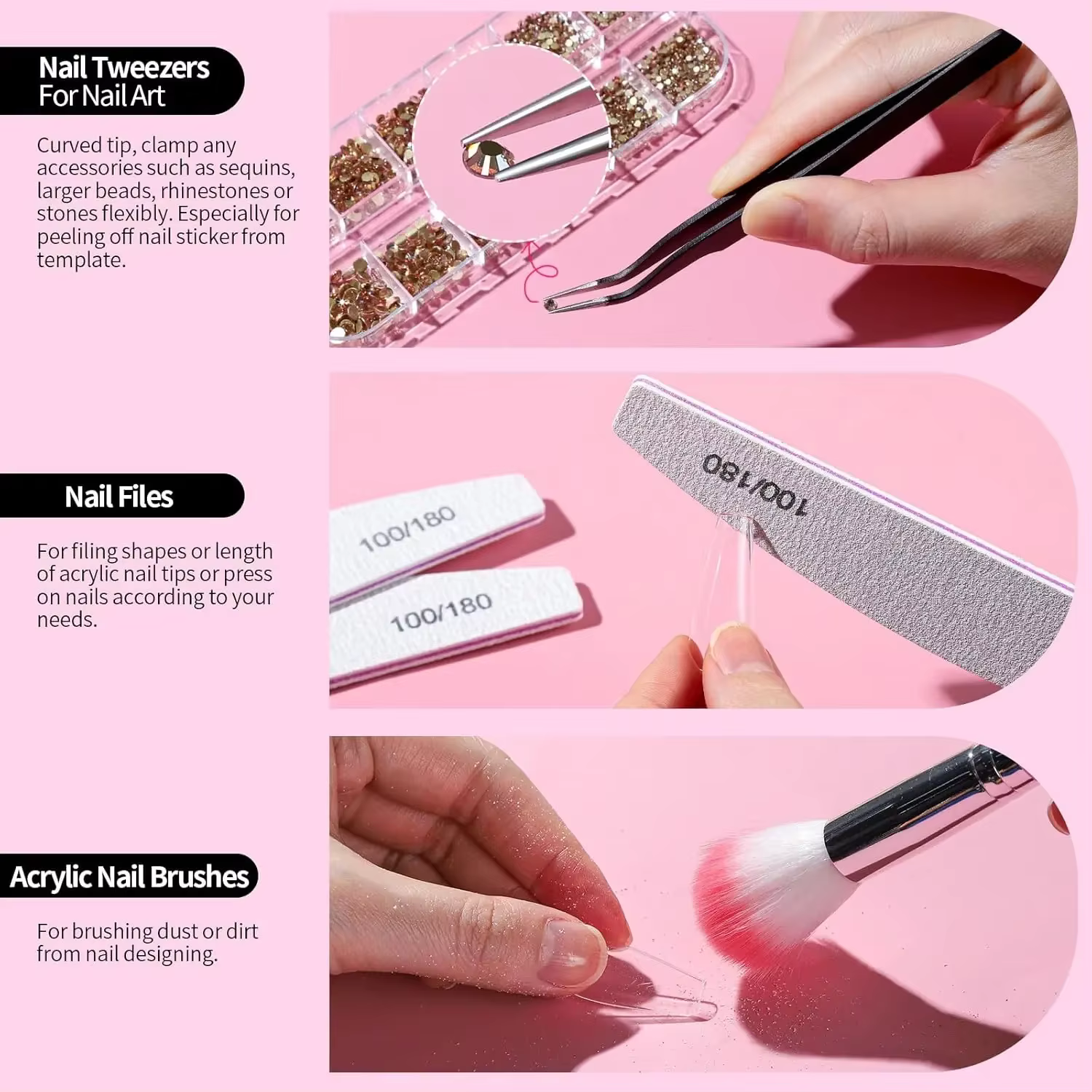 Kit complet d'outils pour ongles tout-en-un (30 pièces) – Essentiels de qualité salon pour l'art des