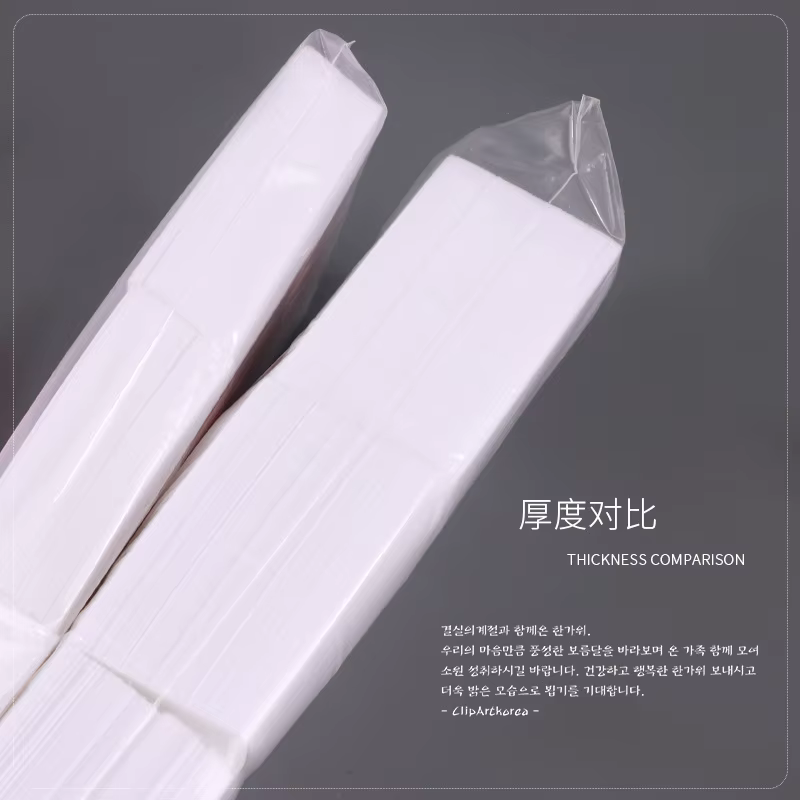 1000/500/100 pièces lingettes à ongles 100% tampons de coton non pelucheux dissolvant de vernis à on