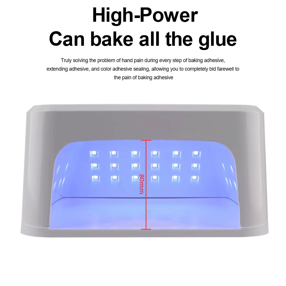 Sèche-ongles haute puissance avec écran LCD intelligent, lampe UV 45LED, séchage du gel, base parfai