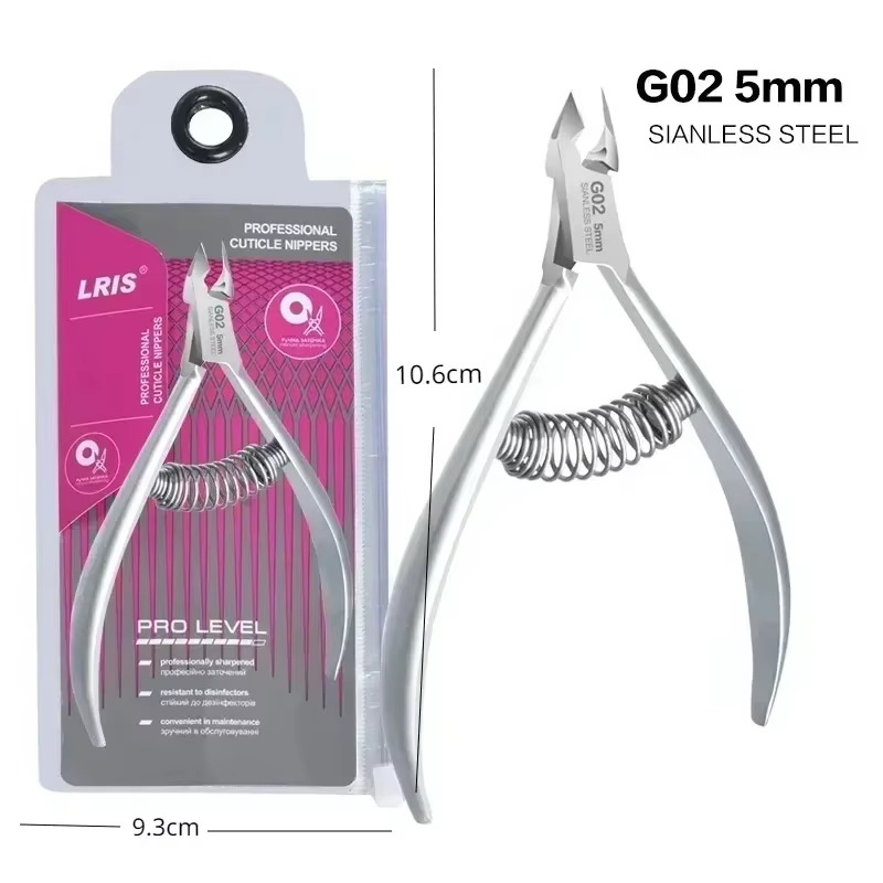 Pince à ongles coupe-cuticules nouveau dissolvant professionnel en acier inoxydable pour les ongles 