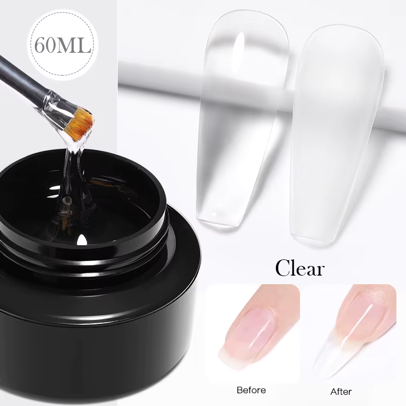 BORN PRETTY 60/30ml gelée dure Extension vernis à ongles Gel ongles français ongles nu rose blanc cl