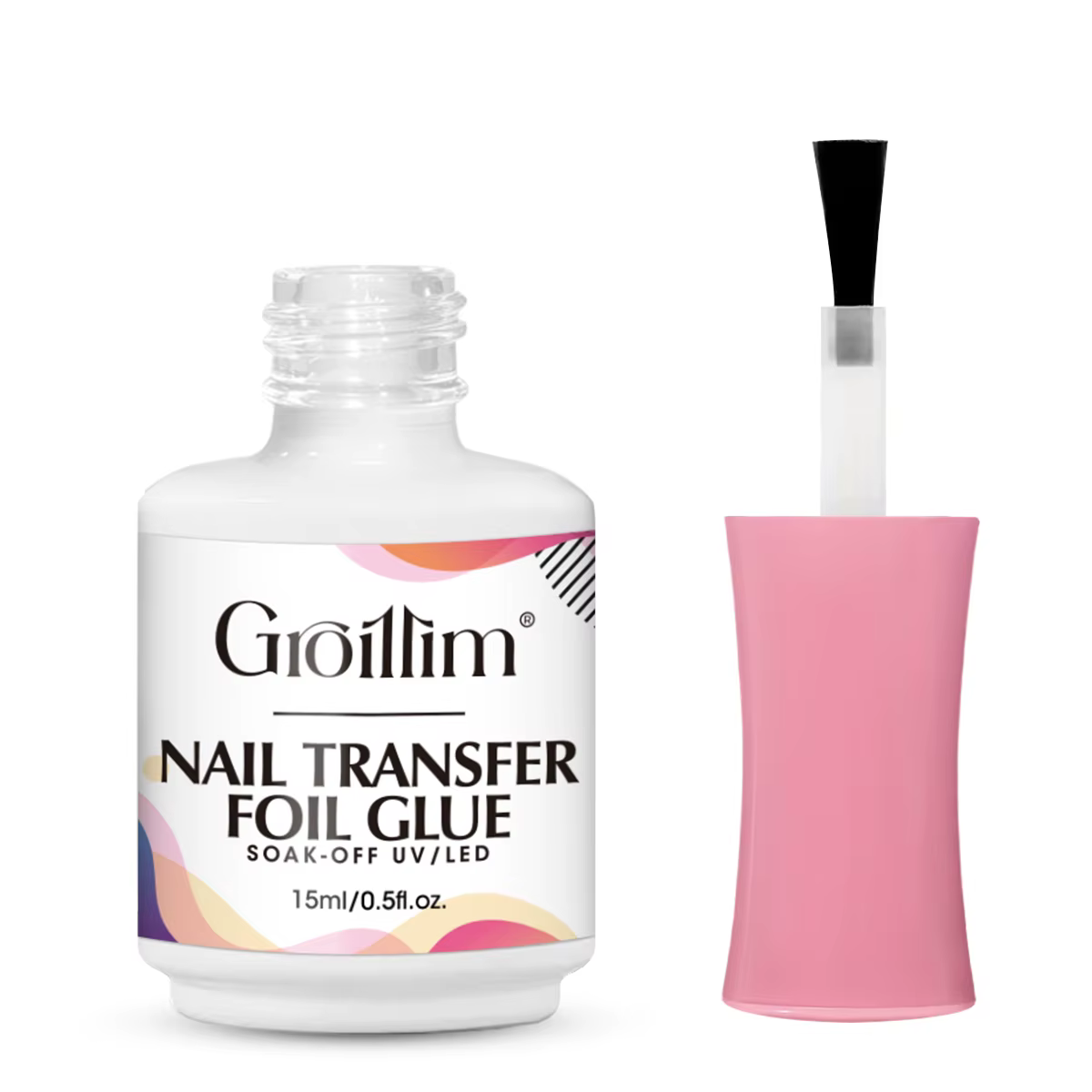 Colle pour feuille d'art des ongles, une colle adhésive de transfert pour les autocollants en feuill