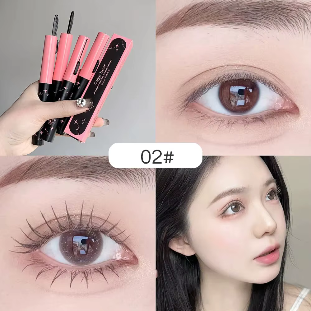 Gegebear – Mascara Long charmant à Double extrémité, bouclage naturel, longue durée, imperméable et