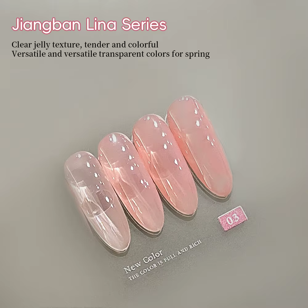KANIU Gel Poudre Transparent Nude Rose 8 Couleurs pour Manucure Quotidienne Effet Naturel Sans Maqui