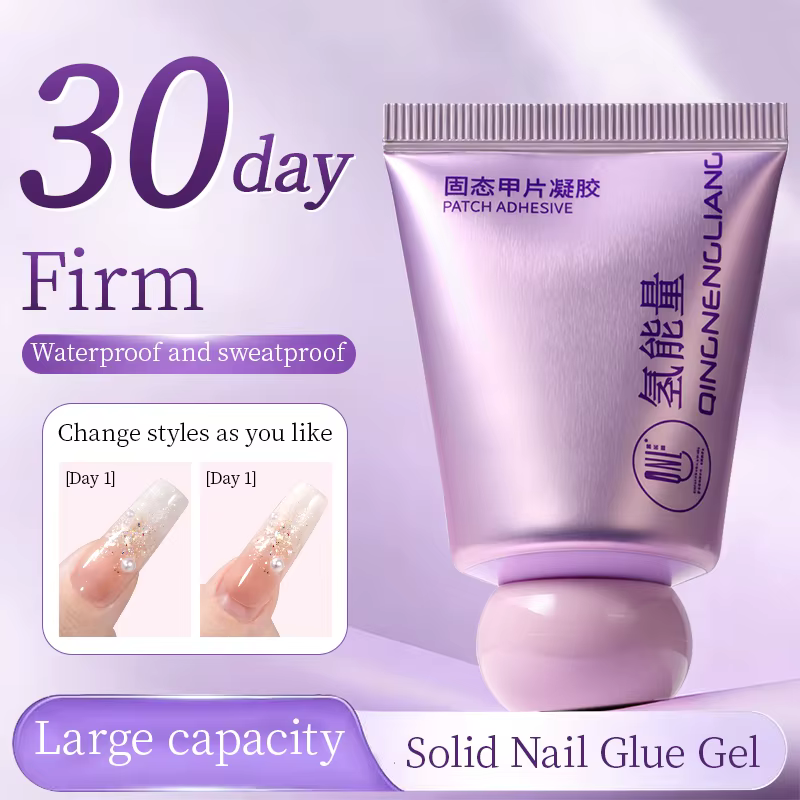 Colle Gel Solide RS pour Faux Ongles 30g – Gel Transparent pour Ongles à Presser, Gel d'Extension po