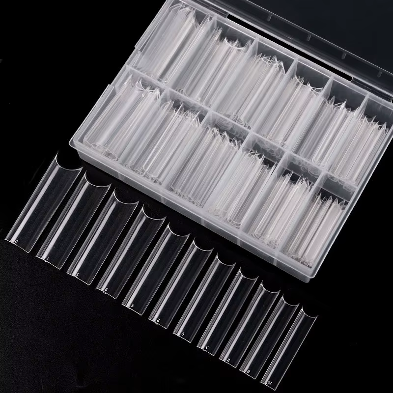 240 pièces/boîte multi-tailles XXL longs faux conseils presse sur ongles acryliques couverture compl